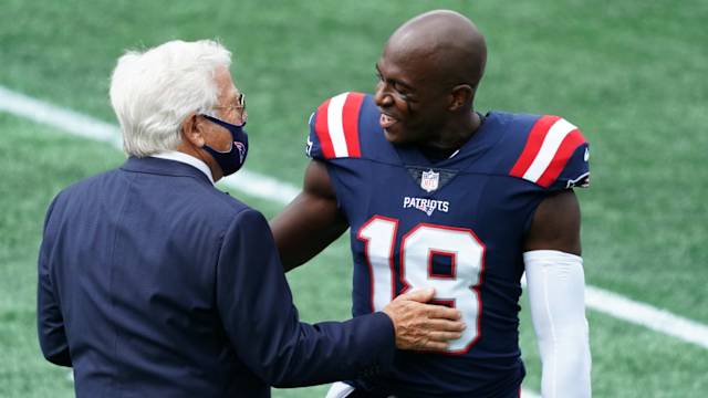 Patriots ST Matthew Slater and owner Robert Kraft